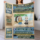 Papa est mon premier héros - Couverture personnalisée